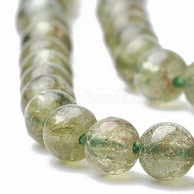 Natural Green Apatite Beads Strands(G-S150-28-7mm)-2