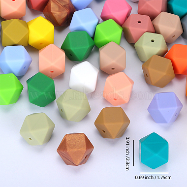 Hexagonal Silicone Beads(SI-JX0020A-20)-2