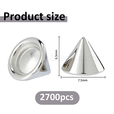2700Pcs Plastic Ear Nuts(FIND-FH0017-99B)-2