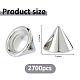2700Pcs Plastic Ear Nuts(FIND-FH0017-99B)-2