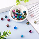 100Pcs 10 Colors Two Tone Opaque Resin Beads(RESI-TA0001-45)-5
