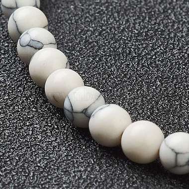 Bracelets extensibles en perles synthétiques howlite(BJEW-A117-A-10)-3