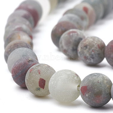 Natural African Bloodstone Beads Strands(G-T106-153)-2