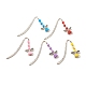 Fairy Charm Drop Alloy Bookmark with Beads for Booklover(AJEW-JK00175)-1