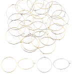 120Pcs 2 Colors 316 Surgical Stainless Steel Hoop Earring Findings, Wine Glass Charms Findings, Mixed Color, 35x0.7mm, 21 Gauge, 60pcs/color(STAS-HS0001-25)