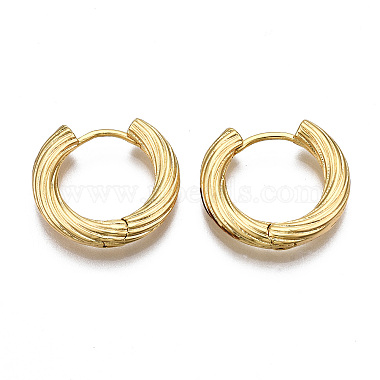 Brass Huggie Hoop Earrings(X-KK-S356-347A-NF)-2