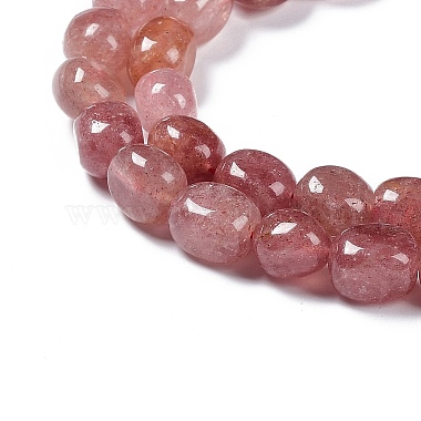 Natural Strawberry Quartz Beads Strands(G-C038-02L)-4