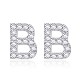 Brass Cubic Zirconia Stud Earrings(EJEW-BB35118-B)-1