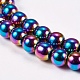 Electroplate Non-Magnetic Synthetic Hematite Beads Strands(X-G-J169A-6mm-05)-3