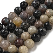 Natural Scorzalite Beads Strands, Round, 10.5mm, Hole: 0.8mm, about 37~40pcs/strand, 15.24~17.72''(38.7~45cm)(G-B099-C04-06)