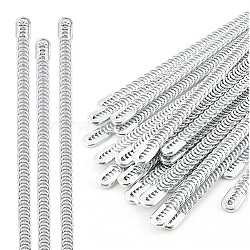 24Pcs Steel Spiral Corset Boning Stay, Modeling Sticks, Stainless Steel Color, 230x6.5x2mm(FIND-BC0003-14A)
