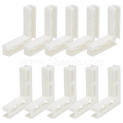 ABS Plastic Photo Boards Backdrop Clips, L-shape, Beige, 65x65x13mm(DIY-WH0899-189)