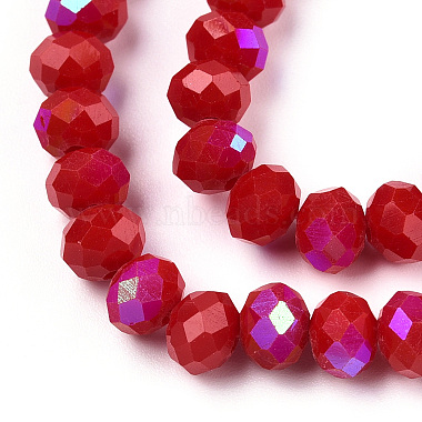 Electroplate Opaque Solid Color Glass Beads Strands(EGLA-A034-P6mm-L21)-2