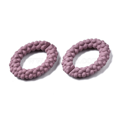 Spray Painted CCB Plastic Linking Rings(CCB-Q091-011D)-3