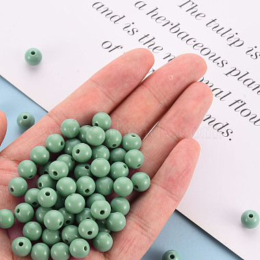 Opaque Acrylic Beads(X-MACR-S370-C8mm-26)-5