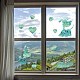 6PCS PVC Stickers Dazzling Color Window Stickers 3D Laser Puppy And Heart Shapes Electrostatic Glass Window Stickers(JX834A)-3