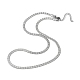304 Stainless Steel Herringbone Chain Necklaces(NJEW-P282-01P)-2