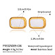 Rectangle 304 Stainless Steel Stud Earrings(HC7137-2)-1