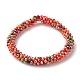 Bling Glass Beads Braided Stretch Bracelet(BJEW-JB07423-01)-1