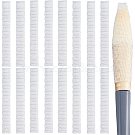 200Pcs PE Makeup Brush Protector Reusable Expandable Mesh Cover, for Eyeshadow Brush, with 1pcs Paper Cardboard Boxes, White, 8~8.1x1x0.1cm(MRMJ-GF0001-51B)