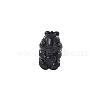 Animal Natural Shungite Figurines Statues for Home Desktop Decoration, Dragon, 30mm(PW23111619827)