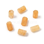 Natural Yellow Hematoid Quartz Golden Healer Quartz Beads, Hexagonal Prism, 14x9x8.5mm, Hole: 1.2mm(GG-CBADF20-02)