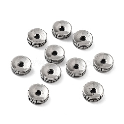316 Surgical Stainless Steel Beads, Column, Antique Silver, 10x3mm, Hole: 1.9mm(STAS-K276-11C-AS)