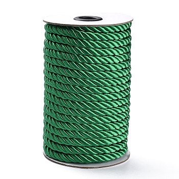 Nylon Thread, for Home Decorate, Upholstery, Curtain Tieback, Honor Cord, Green, 8mm, 20m/roll