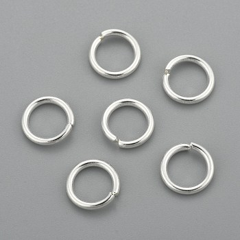 304 Stainless Steel Jump Rings, Open Jump Rings, Silver, 9x1.4mm, Inner Diameter: 6.4mm