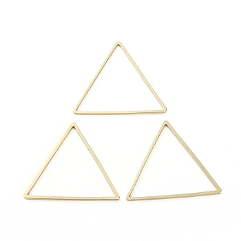Alloy Linking Rings, Golden, Triangle, 25.5x29x1mm, Inner Diameter: 23.5x27mm