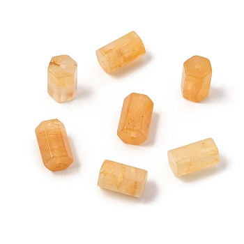 Natural Yellow Hematoid Quartz Golden Healer Quartz Beads, Hexagonal Prism, 14x9x8.5mm, Hole: 1.2mm
