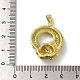 Rack Plating Brass Micro Pave Cubic Zirconia Pendants(KK-A210-03C-G)-3