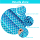 tissus en polyester à motif écailles de poisson(DIY-WH0304-508C)-3
