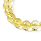 Synthetic Citrine Beaded Stretch Bracelets(BJEW-Q692-48B)-4