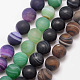 Chapelets de perles en agate rayée naturelle/agate à bandes(G-K166-12-10mm)-1
