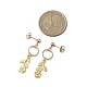 Boucles d'oreilles pendantes en alliage de fleurs pour femmes(EJEW-JE05925)-3