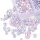 497Pcs 5 Style Rainbow ABS Plastic Imitation Pearl Beads(OACR-YW0001-07F)-6