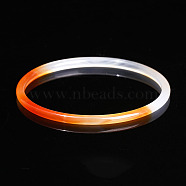 Dyed Natural Dendritic Agate Simple Plain Bangle for Women, Inner Diameter: 2-1/4 inch(5.6~5.8cm)(FIND-PW0021-09B-09)