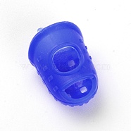 Silicone Guitar Finger Protector, Musical Instrument Accessories, Blue, 28.5x22x15mm(SIL-WH0003-07C-02)