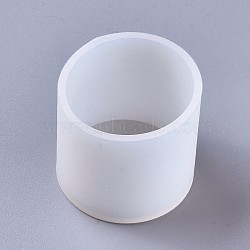 Silicone Molds, Resin Casting Molds, For UV Resin, Epoxy Resin Jewelry Making, Column, White, Inner Diameter: 50mm, 56x52mm(DIY-F041-02D)