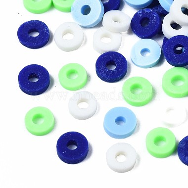 Mixed Color Disc Polymer Clay Beads