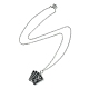Halsketten mit Pentagramm-/Sarg-/Buchlegierungs-Emaille-Anhänger im gotischen Stil(NJEW-JN04362)-3