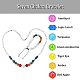 Natural & Synthetic Mixed Gemstone Round Beaded Necklace & Braided Bead Bracelet(SJEW-AR0001-01)-4