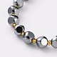 Bracelets extensibles en perles de pierre terahertz(BJEW-Z007-B-02)-3