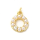 Real 18K Gold Plated Rack Plating Brass Micro Pave Cubic Zirconia Pendants(KK-S396-02D)-1