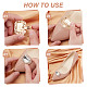 2 Pairs 2 Styles Rectangle/Flower Brass Glass Rhinestone Shoe Decorations(AJEW-AR0001-81B)-4