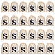 Black Dollar Sign Printed Cotton Cloth Drawstring Bgas(ABAG-WH0083-012)-1