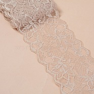 Elastic Lace Trim, Lace Ribbon For Sewing Decoration, BurlyWood, 80mm(OCOR-WH0024-A20)