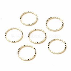 Brass Linking Rings, Long-Lasting Plated, Cadmium Free & Lead Free, Round Ring, Real 24K Gold Plated, 14x1mm, Inner Diameter: 12mm(X-KK-F831-018D-G-RS)
