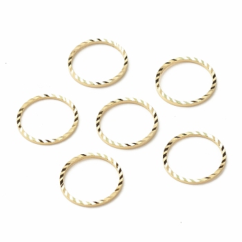Brass Linking Rings, Long-Lasting Plated, Cadmium Free & Lead Free, Round Ring, Real 24K Gold Plated, 14x1mm, Inner Diameter: 12mm